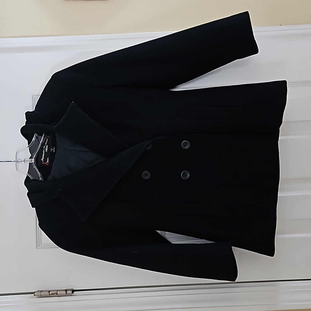 Stephanie Mathews Kids Navy Blue Pea Coat size 8